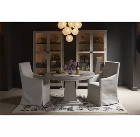 Waverly Rolling Fog Extendable Oval Dining Room Set