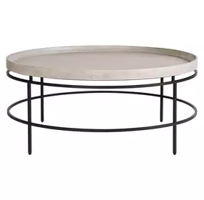 Waverly Rolling Fog Round Tray Top Cocktail Table