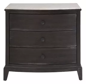 Waverly Rolling Fog and Ravenwood 3 Drawer Nightstand with USB Charging