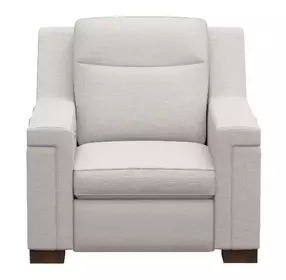 Mixon White Dual Power Recliner with USB Charging