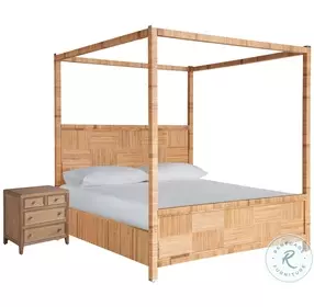 Weekender Natural Rattan Chatham Poster Bedroom Set