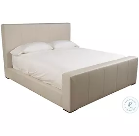 Hendrix Markham Frost Leather King Upholstered Platform Bed