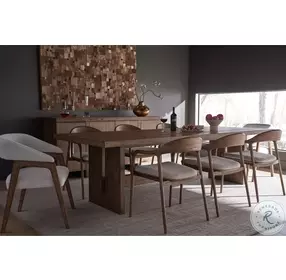 Eden Medium Brown Oak Dining Room Set