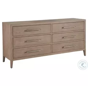 Cove Gray Oak 6 Drawer Dresser