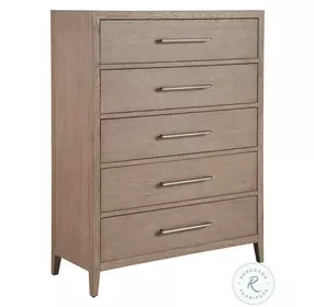 Cove Gray Oak 5 Drawer Chest
