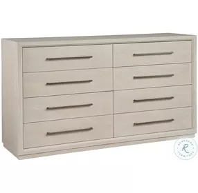 Astrid White Oak 8 Drawer Dresser