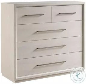 Astrid White Oak 5 Drawer Chest