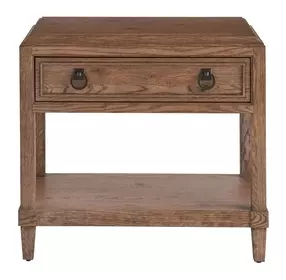Griffith Park Sienna 1 Drawer Open Nightstand with USB Charging