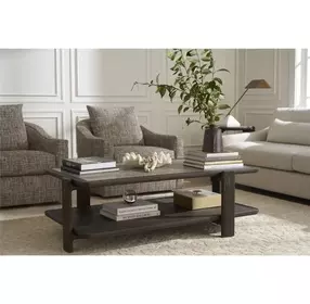 Modern Sable and Dark Gray Travertine Top Occasional Table Set