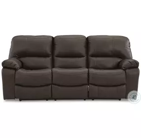Leesworth Dark Brown Power Reclining Sofa