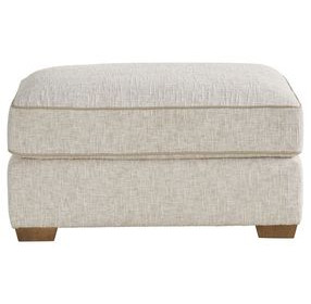 Sophie Beige Performance Fabric Rectangular Ottoman