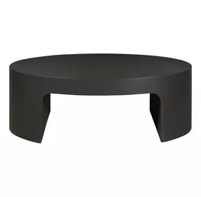 Evermont Ash Outdoor Oval Concrete Top Cocktail Table