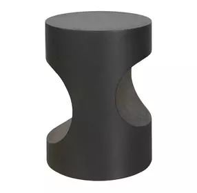 Evermont Ash Outdoor Round Concrete Top Side Table