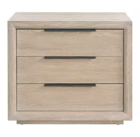 Evermont Desert 3 Drawer Plinth Nightstand with USB Charging