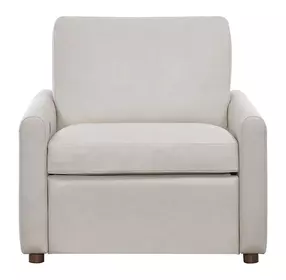 Harbor Gray Leather Power Recliner with USB Charging