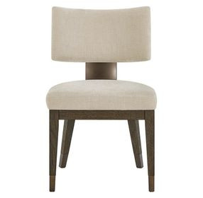 Montclair Silken Fog Upholstered Klismos Back Side Chair Set of 2