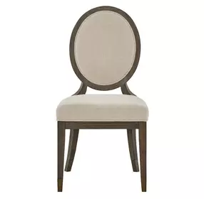 Montclair Silken Fog Upholstered Oval Back Side Chair Set of 2