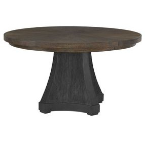 Montclair Cinder and Cocoa Extendable Round Dining Table