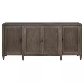 Montclair Cocoa 4 Reeded Door Credenza