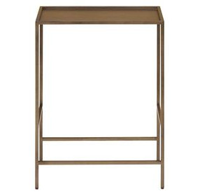 Ashford Smoked Gold Rectangular Side Table
