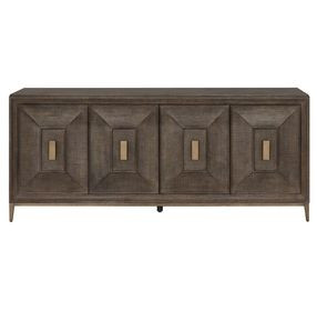 Montclair Cocoa 4 Door Embossed Credenza