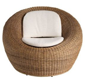 Oasis Nomad Snow Performance Fabric Sea Pod Swivel Chair