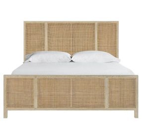 Oasis Dockside and Cross Hatch Cane Panel Bed