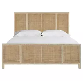 Oasis Dockside and Cross Hatch Cane King Panel Bed