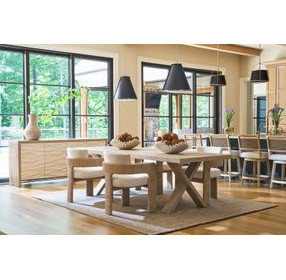 Azure Dockside Extendable Rectangular Dining Room Set