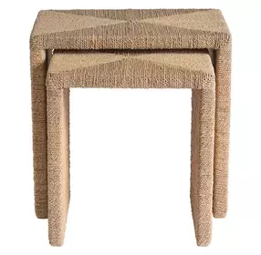 Azure Abaca Nesting Table