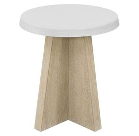 Oasis Dockside and Shoreline Concrete Top Round Accent Table