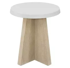 Oasis Dockside and Shoreline Concrete Top Round Accent Table