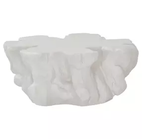 Oasis White Concrete Free Form Cliffside Outdoor Cocktail Table