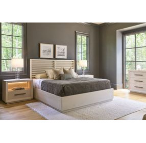 Azure Shoreline Queen Storage Panel Bedroom Set