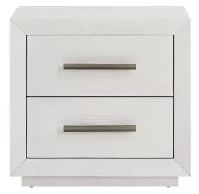 Azure Shoreline 2 Drawer Nightstand with USB Charging and LED