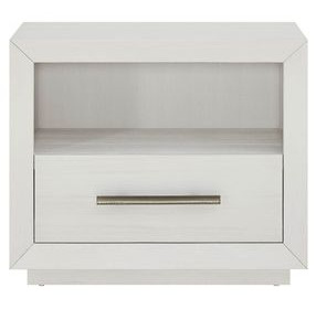 Azure Shoreline 1 Drawer Nightstand with USB Charging and LED