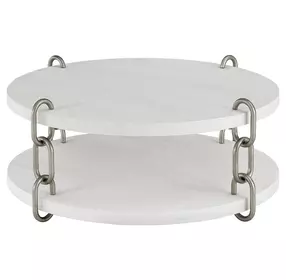 Azure Shoreline Round Chain Link Cocktail Table