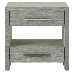 Azure Seascape 2 Drawer Nightstand with USB Charging