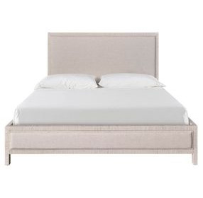 Oasis Nomad Snow Performance Fabric Tidal Upholstered Panel Bed