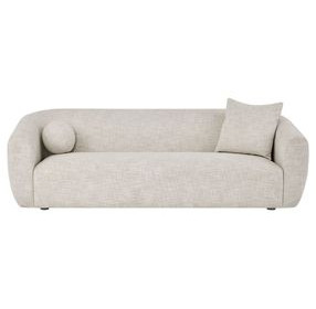 Renya Yukon Sand Performance Fabric 101" Sofa with Pillows