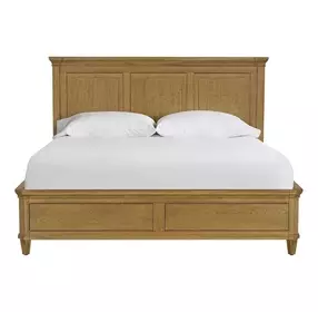 Oakmere Natural King Storage Panel Bed