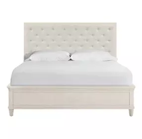 Birchaven Beige and Willow King Upholstered Panel Bed