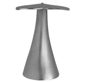 Azure Antique Nickel Whale Tail Accent Table