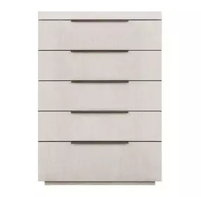 Evermont Mist and White 5 Drawer Quartz Top Chest
