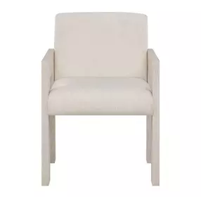 Modern Beige and Mist Upholstered Arm Chair