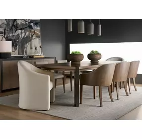 Evermont Haze and Smoked Gold Dining Room Set