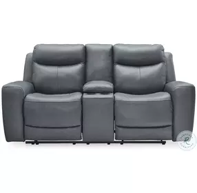 Mindanao Steel Power Reclining Console Loveseat