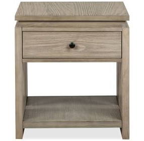Conrad Stone Harbor Gray Rectangular End Table