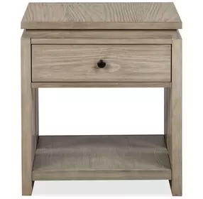 Conrad Stone Harbor Gray Rectangular End Table