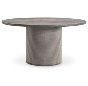 Rialto Brown 60" Round Outdoor Dining Table
